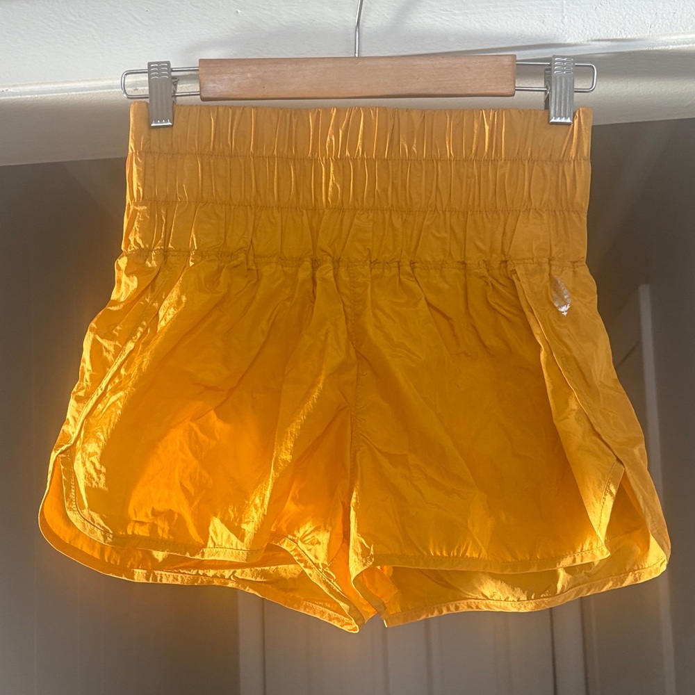 FP Movement by Free People High Waist Orange Shorts